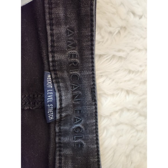 Old Navy Women's Black Solid Stretch Distressed High Rise Jeggings Jeans Size 4 - Picture 3 of 8